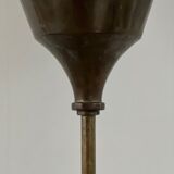 English mid-century brass floor lamp uplighter