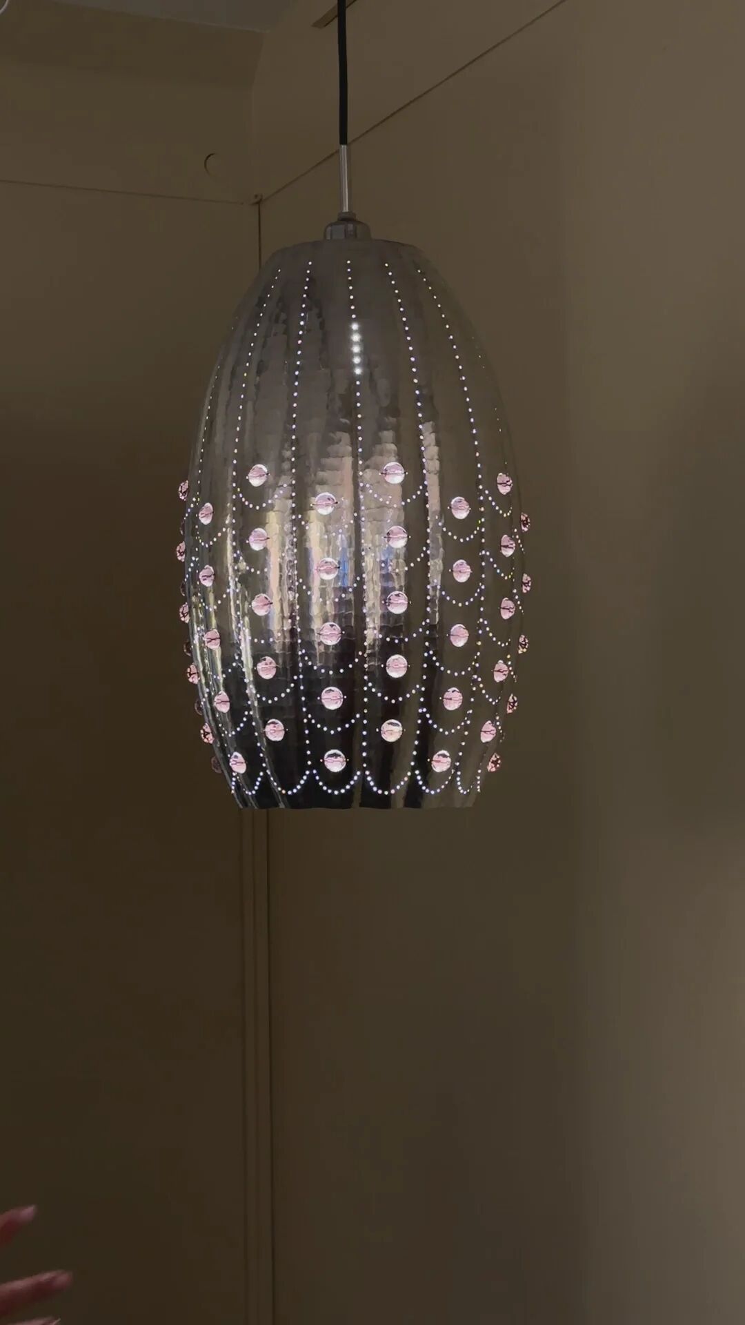 1980s handmade Indonesian pendant lamp