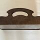 Antique wooden tray with marquetry signed Gallé