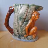 1980 barbotine monkey jug