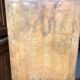 Vintage oak bookcase with compass base