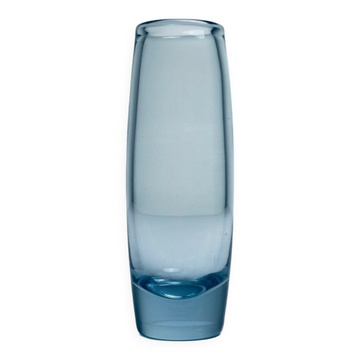 Vase en verre bleu par Per Lütken pour Holmegaard, Danemark, années 1960
