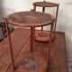 Paire de sellettes bois 1960