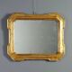 Antique cabaret mirror in gilded wood, Italy, 19th century