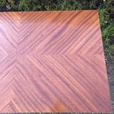 Vintage extendable wallet table in teak and beech.
