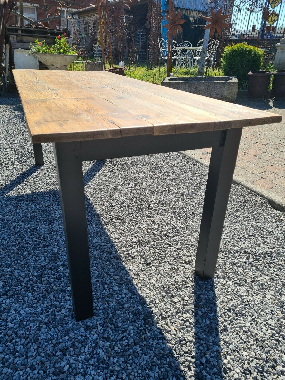 Patinated fir farmhouse table