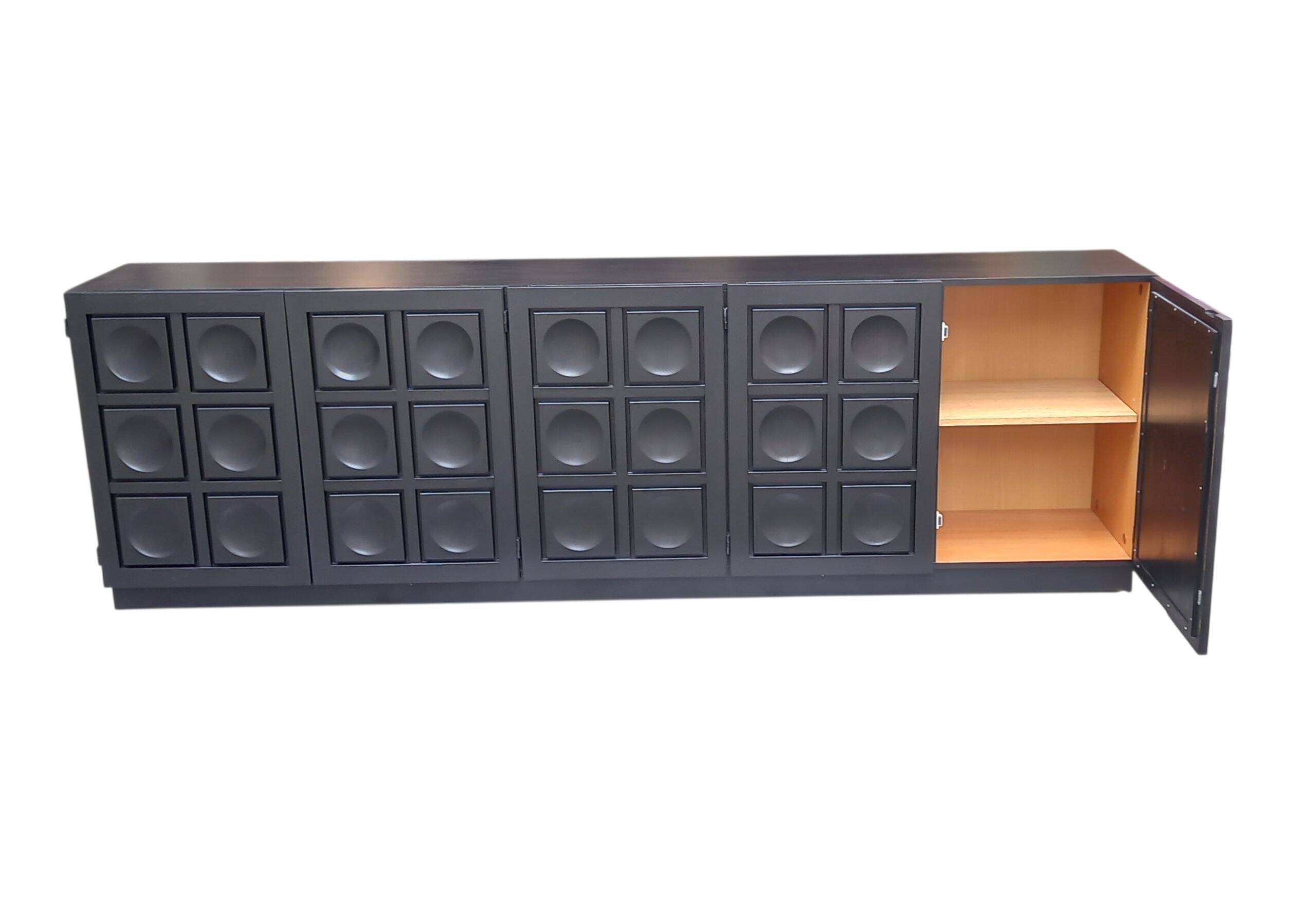 Brutalist sideboard by Frans Defour, "Torino" model, 1970s