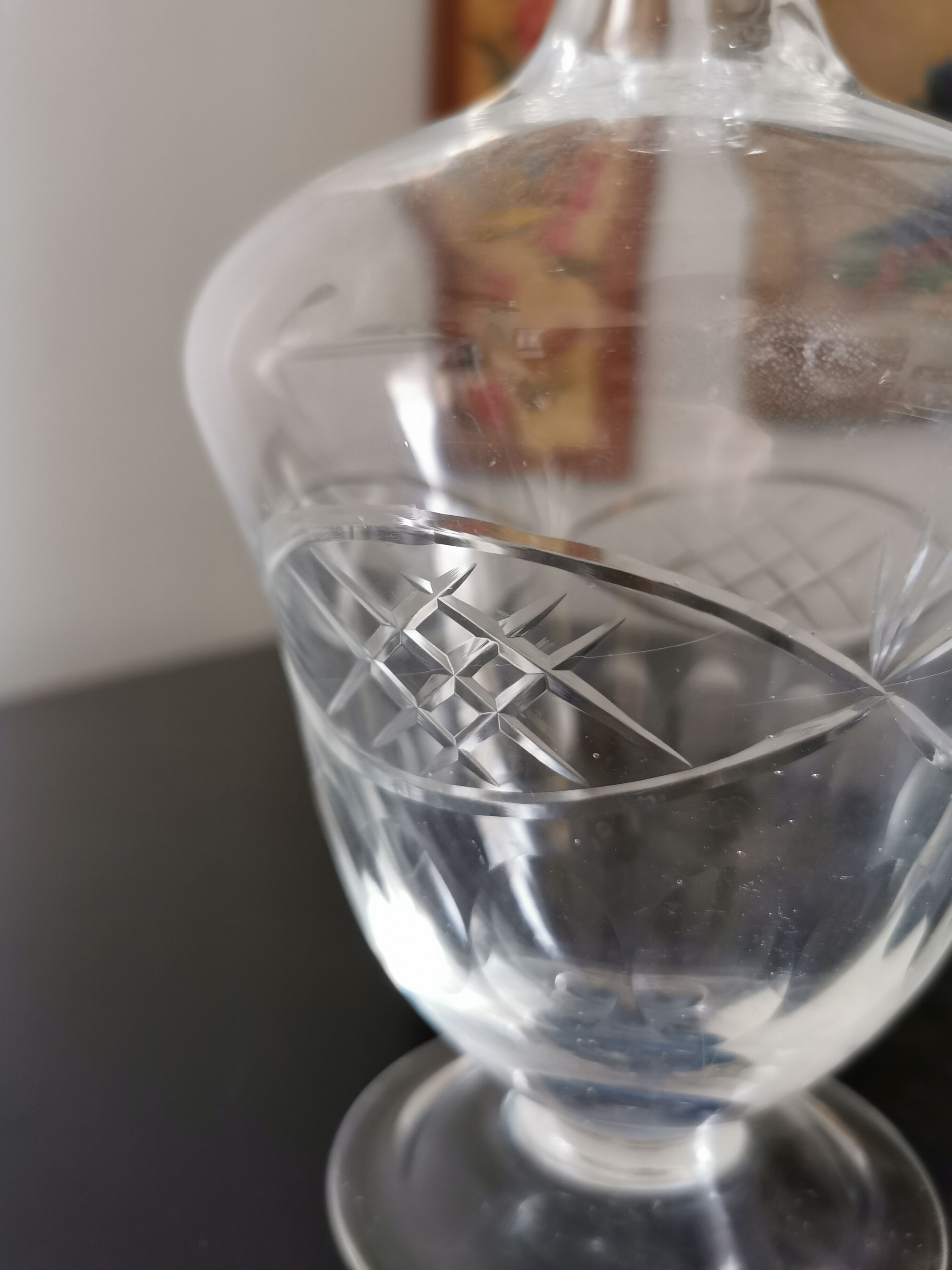 Duo of crystal decanters of Saint Louis