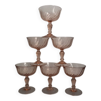 Rosaline champagne glasses