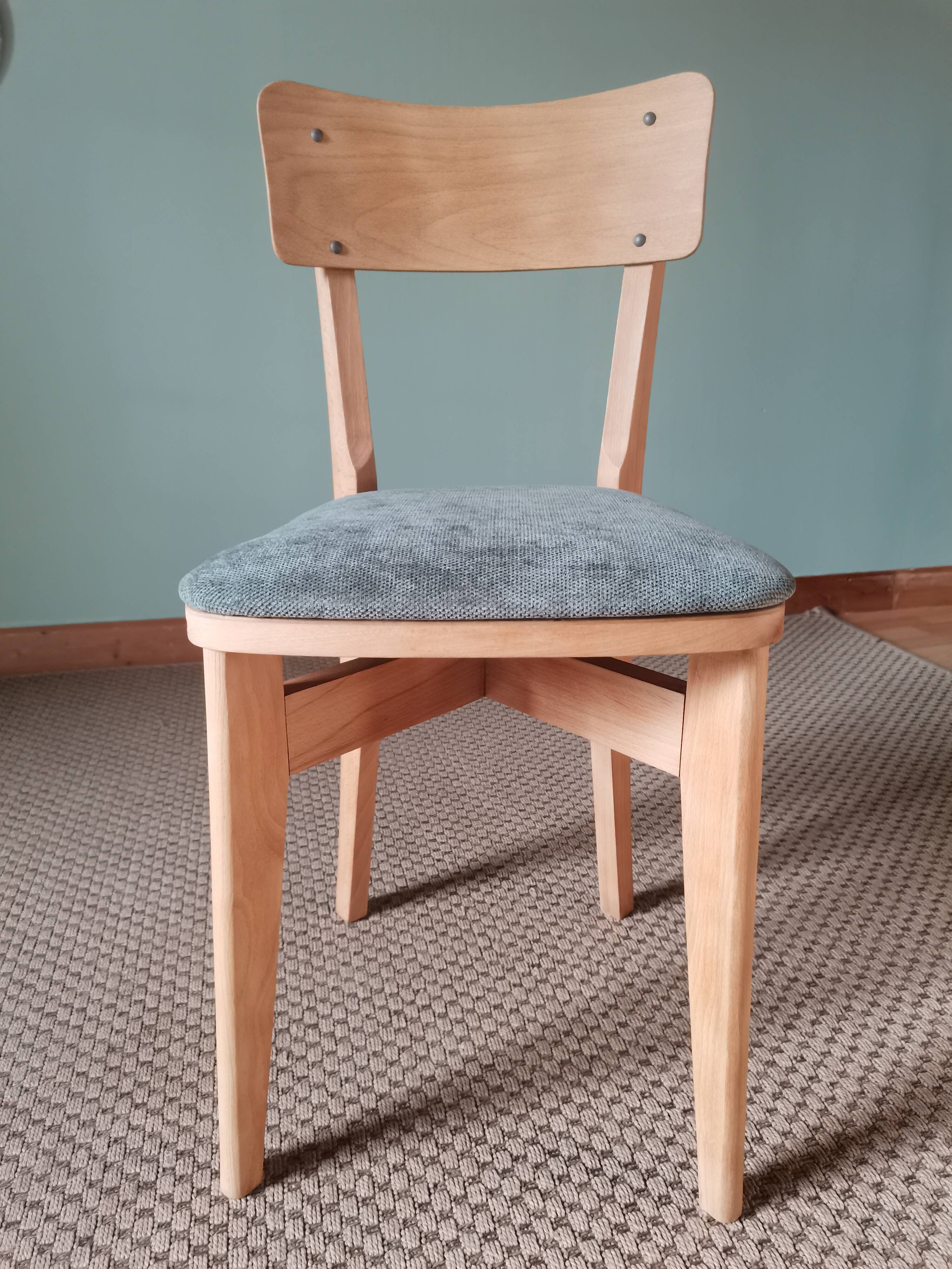 Chaises bistrot vert d'eau