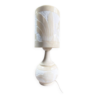 Large 70's alabaster lamp