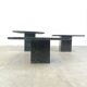 Vintage marble nesting tables or side tables, 1970s