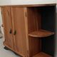 Small buffet or console in natural and black wood