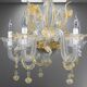 Venetian lustre in Murano glass and gold leaf