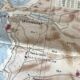 Old nautical charts on the breton coast