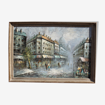 Painting "A winter in Montmartre"