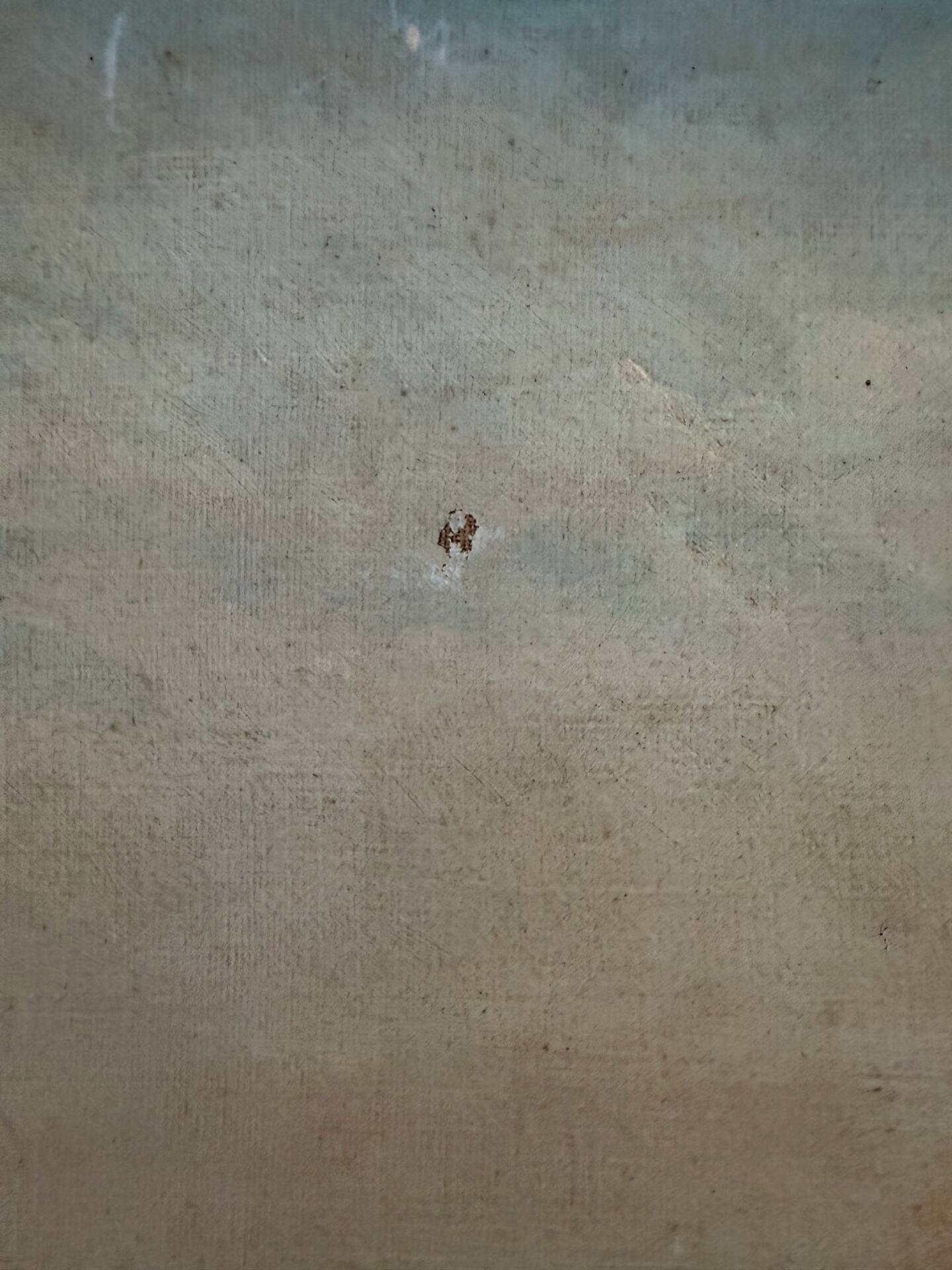 Woman with Donkey, oil on canvas signed 1886