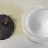 Ceiling light or globe wall lamp opaline diameter 20 cm - mid 20th century