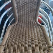 Chaises scoubidou et aluminium