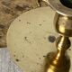 Cellar rat candle holder with brass ring