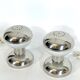 Goffredo Reggiani chrome and milk glass table lamps from 70s
