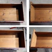 Chiffonnier en ronce d’acajou, époque Restauration – Début XIXe