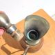 Vintage wooden turned thermos bottle signed T. Ergök