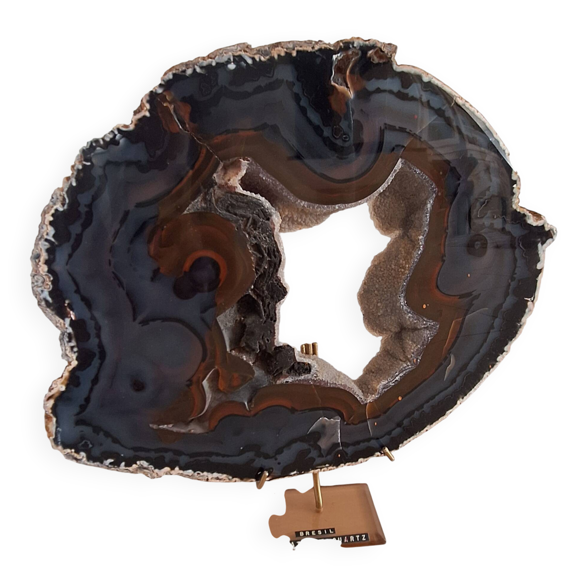 Agate geode from Brazil