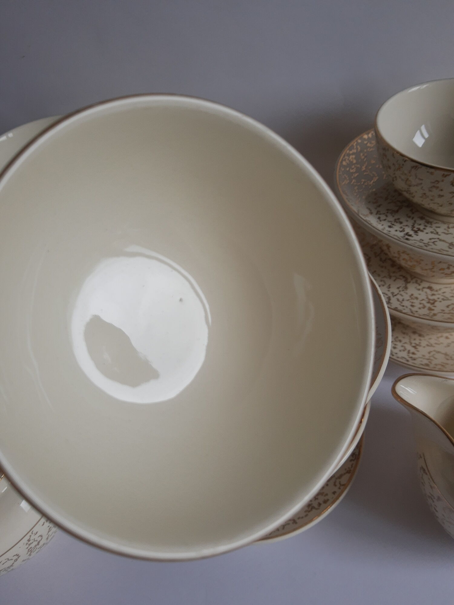 Villeroy and Boch coffee set 9 cups and vintage sugar and milk pot