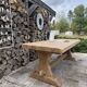 Monastery table, solid oak, 220cm.
