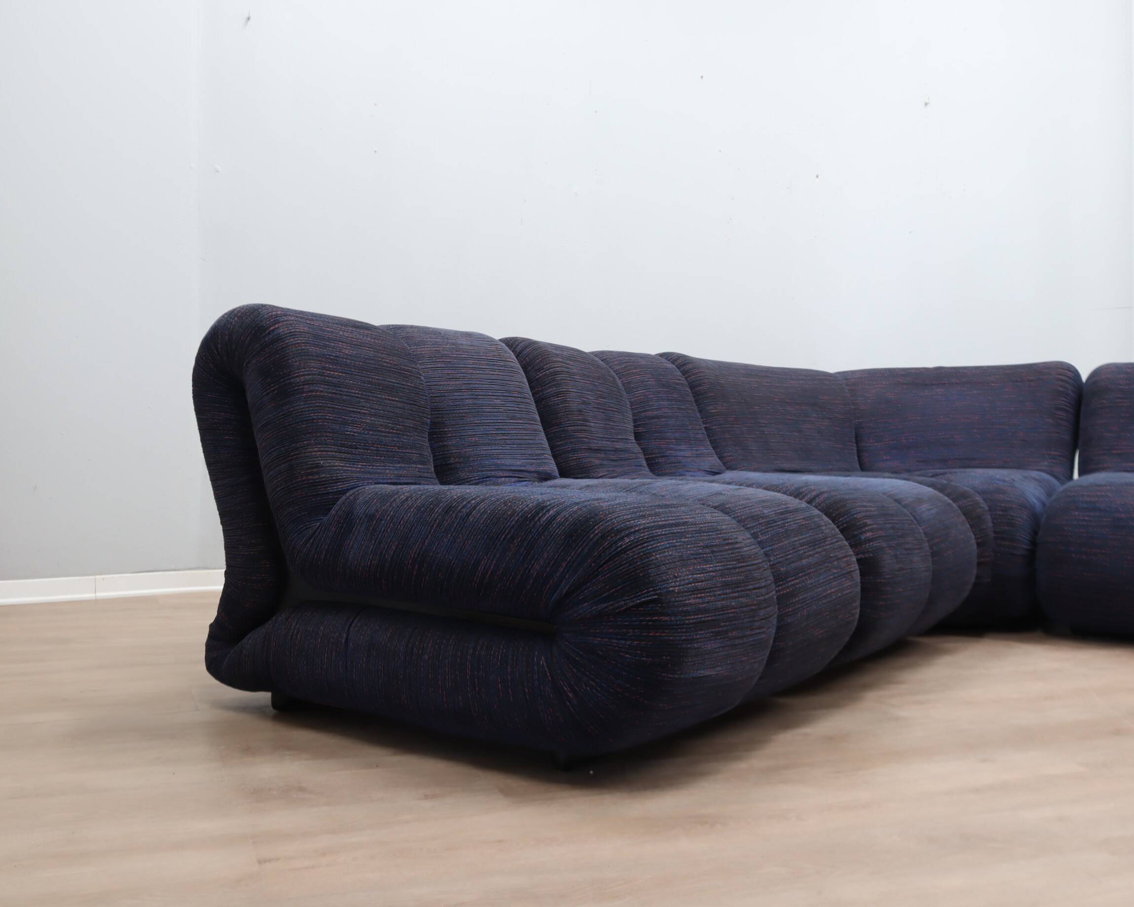 Claudio Vagnoni "Pagru" modular sectional sofa for 1P, 1970s (5 Pieces)