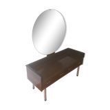 Meuble d'entrée avec miroir rond