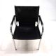 Strässle HE leather lounge chair by Hans Eichenberger