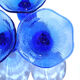 Set of 5 blue vintage ice cream cups