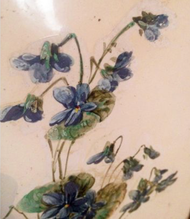 Mirror barber brass tryptic, 1930