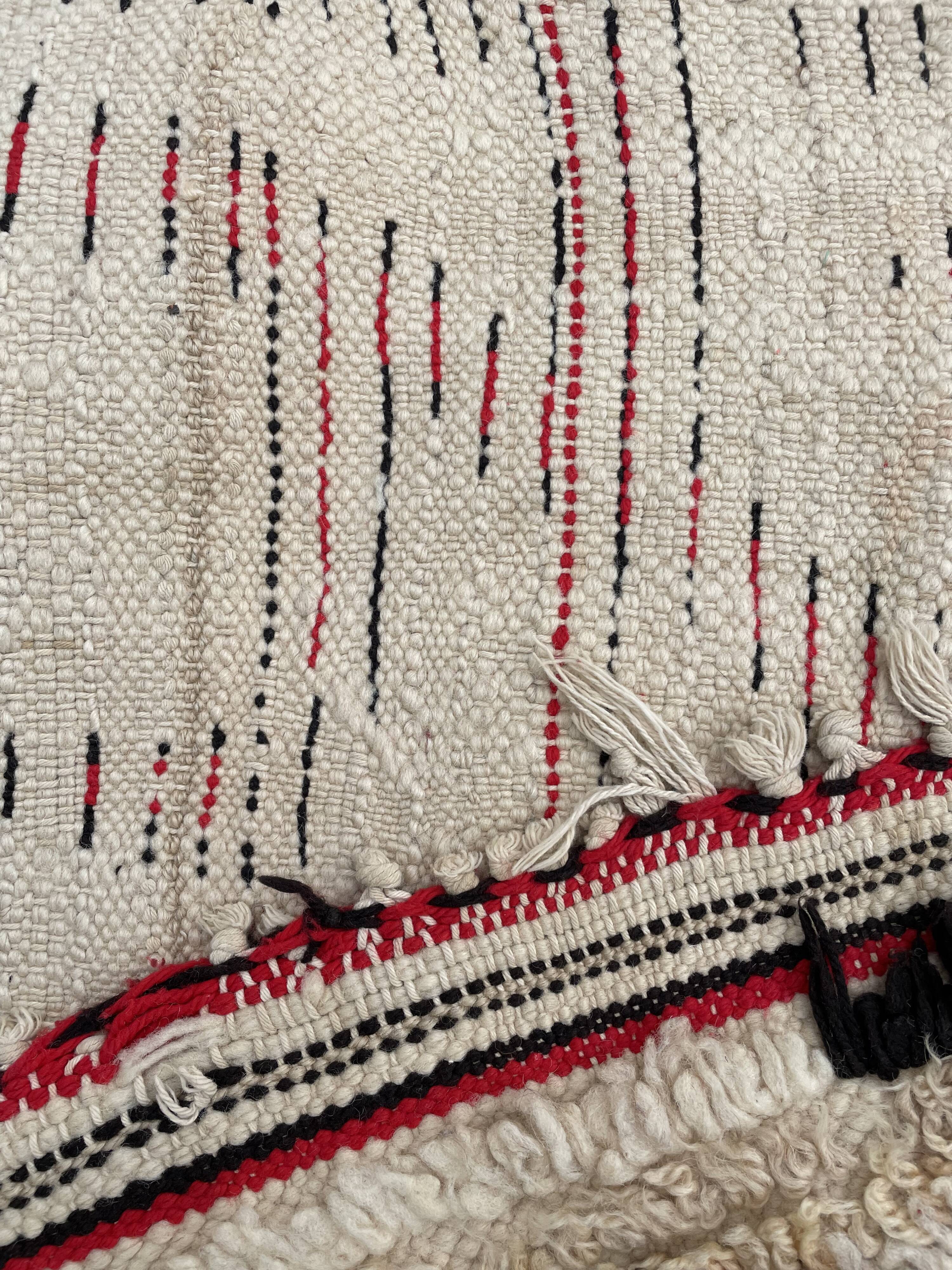 Berber rug Azilal vintage red