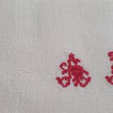 Two sets of two antique napkins