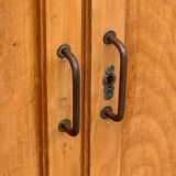 Parisian wardrobe vintage beech 1970