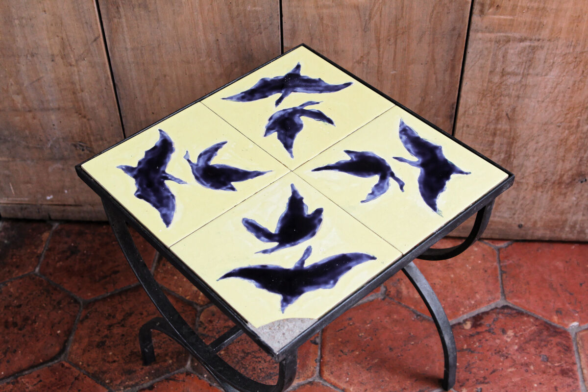 Vintage tiled coffee table