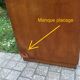 Armoire basse vintage 1960 en bois clair