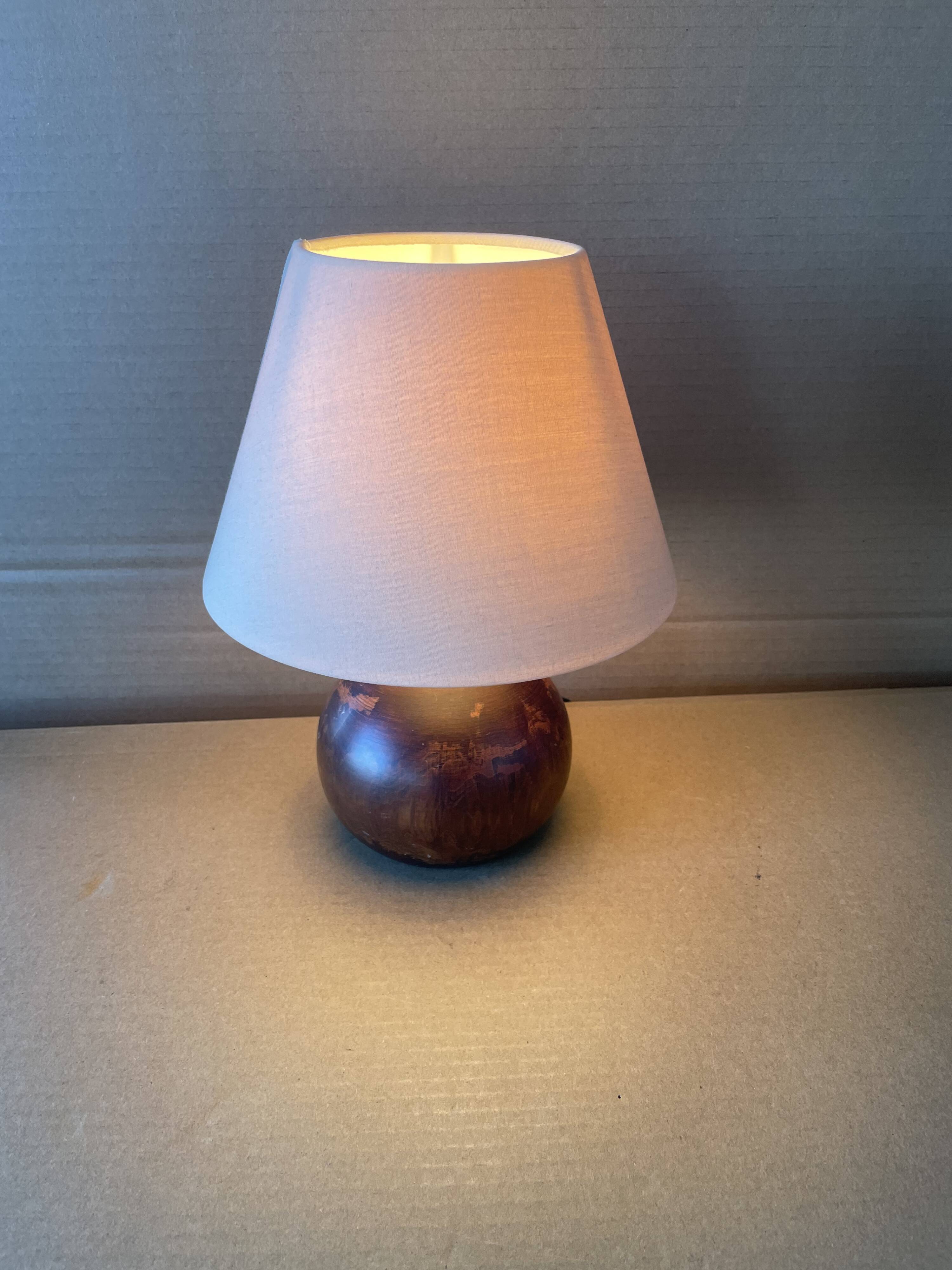 Wooden table lamp
