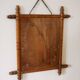 Miroir en bois effet bambou