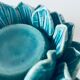 Artichoke candle holder in slip