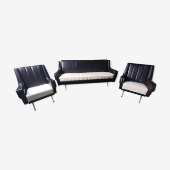 Skai sofa and armchair set in the 60s