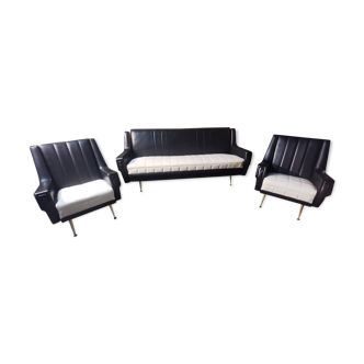 Skai sofa and armchair set in the 60s