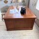 Double-sided walnut counter desk 1900