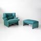 Fauteuil lounge Cassina ‘Portovenere’ avec repose-pieds – Vico Magistretti