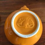 Vintage orange elephant porcelain teapot 1980 France