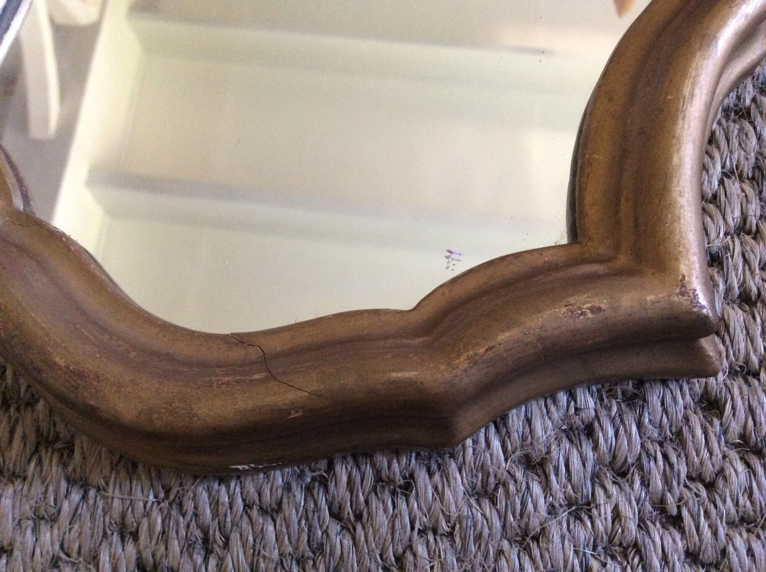 Gilded wooden mirror