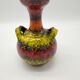 Vintage psychedelic tricolor vase